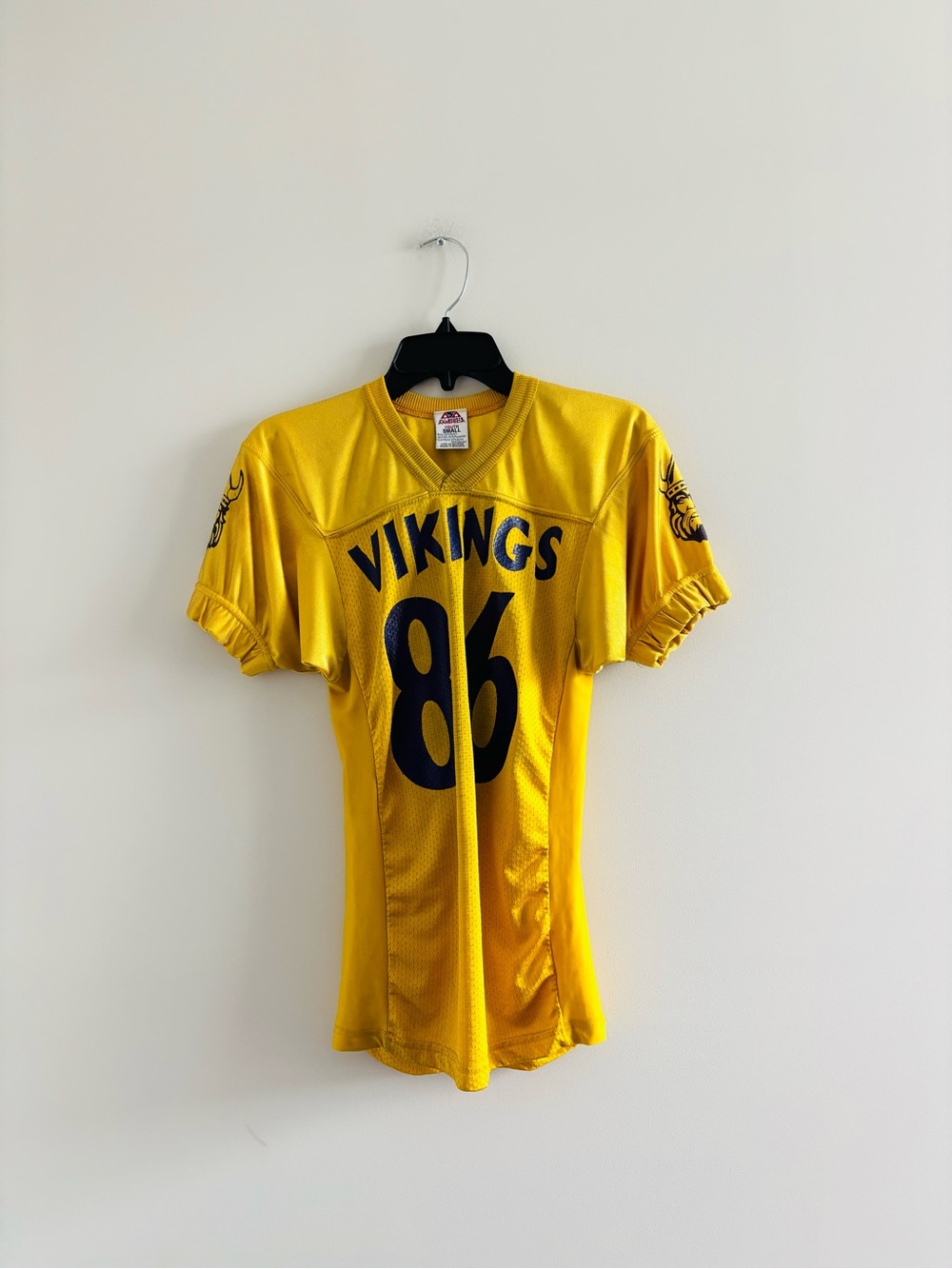 All Sports Minnesota Vikings Football Jersey Yellow Youth Blokecore Sporty 80s